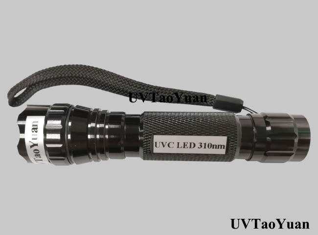 LED UVC Torch 310nm @10-15mW - Click Image to Close